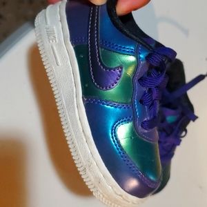 LIMITED EDITION Nike Iar Jordan 1 sizes 6c purple/neptune/green